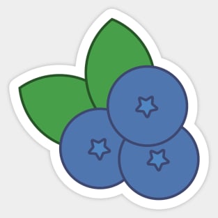 Blueberries Love Sticker